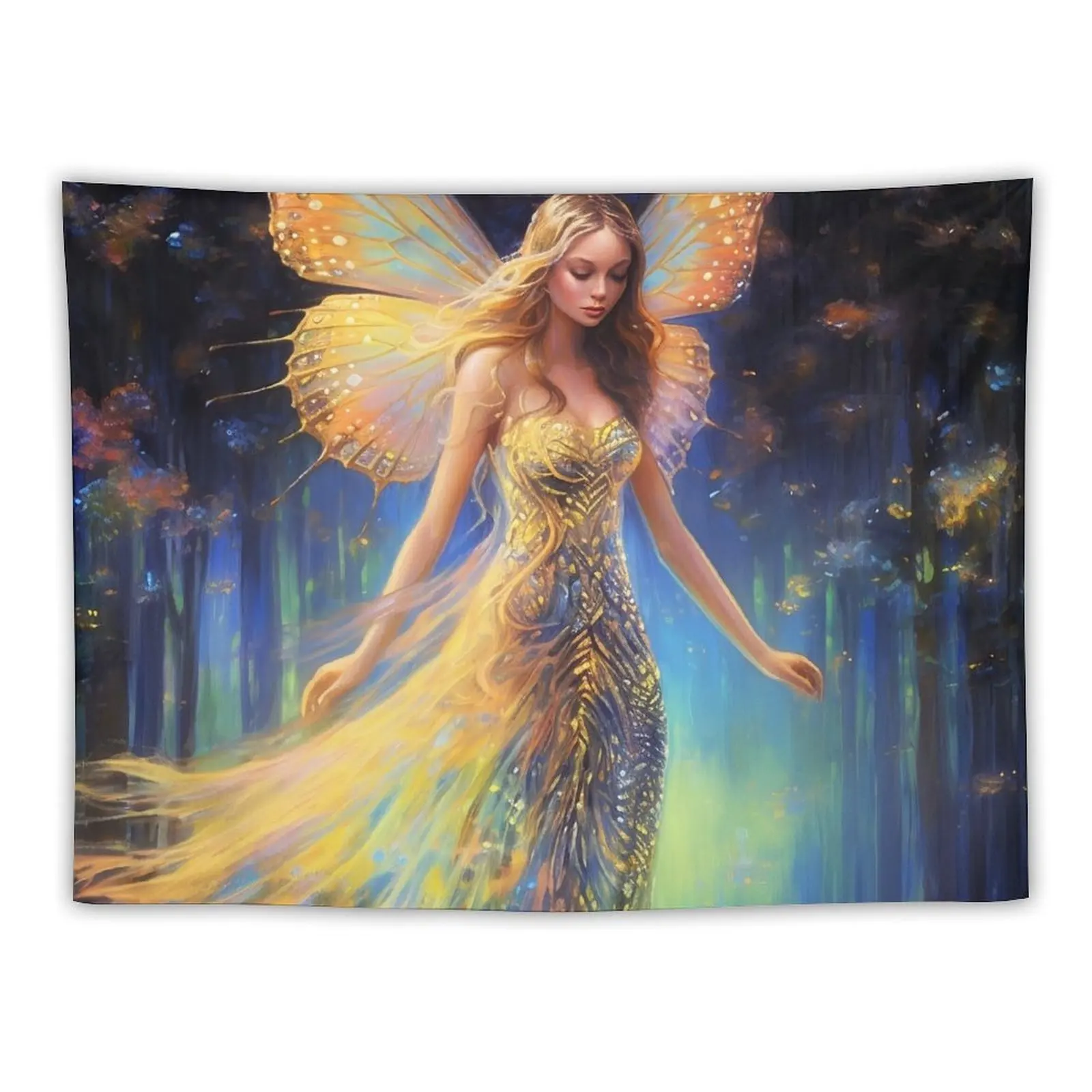 

Iridescent glowing Fairy 13 Tapestry Decor For Bedroom Aesthetic Room Decoration Tapestry