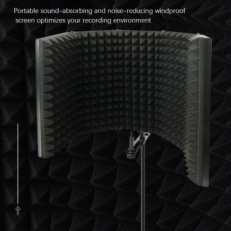 Microphone Shield For Recording Sound Live Broadcast Microphone Accessories Premium Noise-Absorbing Musical Accessories