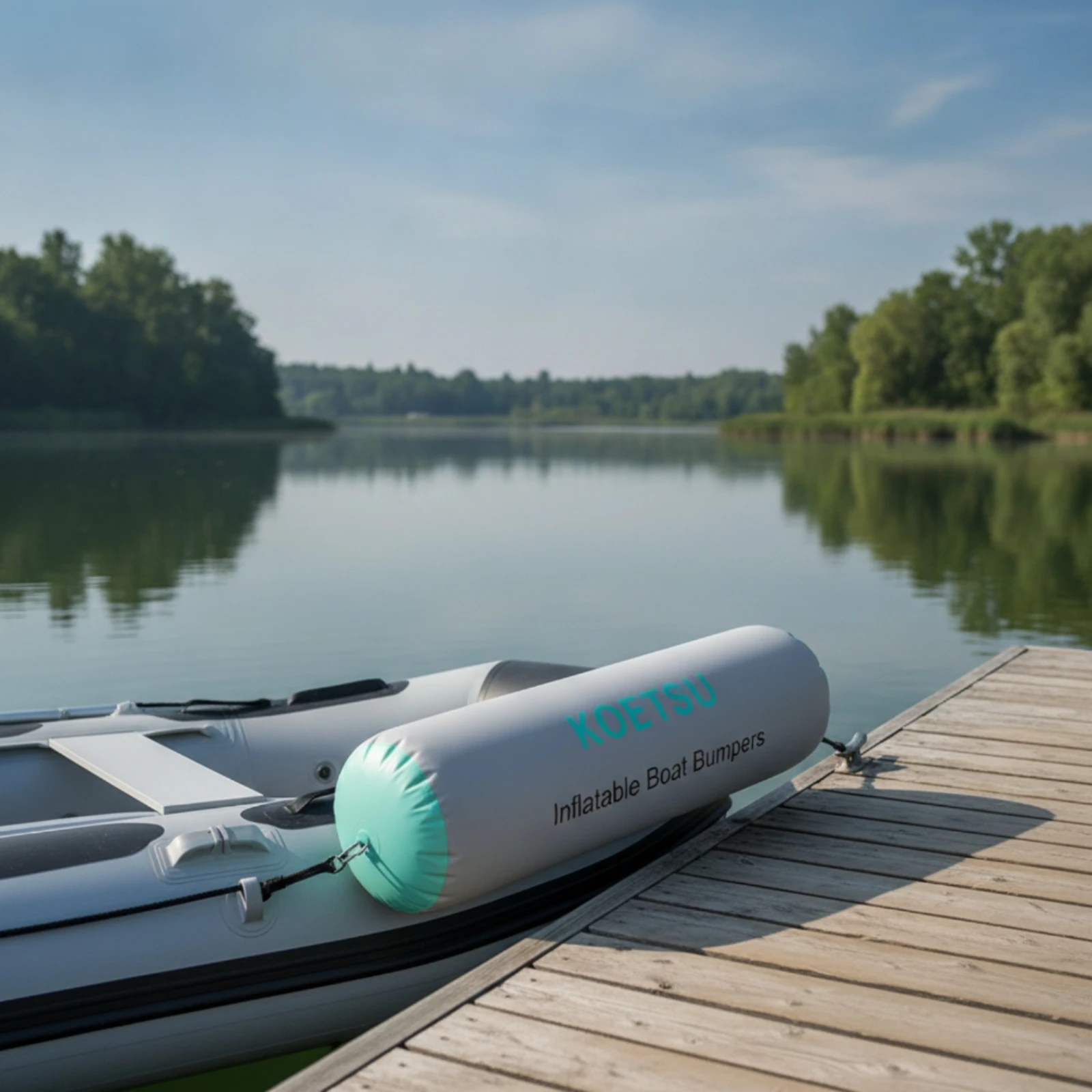 Inflatable Boat Bumper Puncture-Resistant Cylindrical Boat Bumper Marine Cushions Reinforced Docking Fenders Gas-Tight