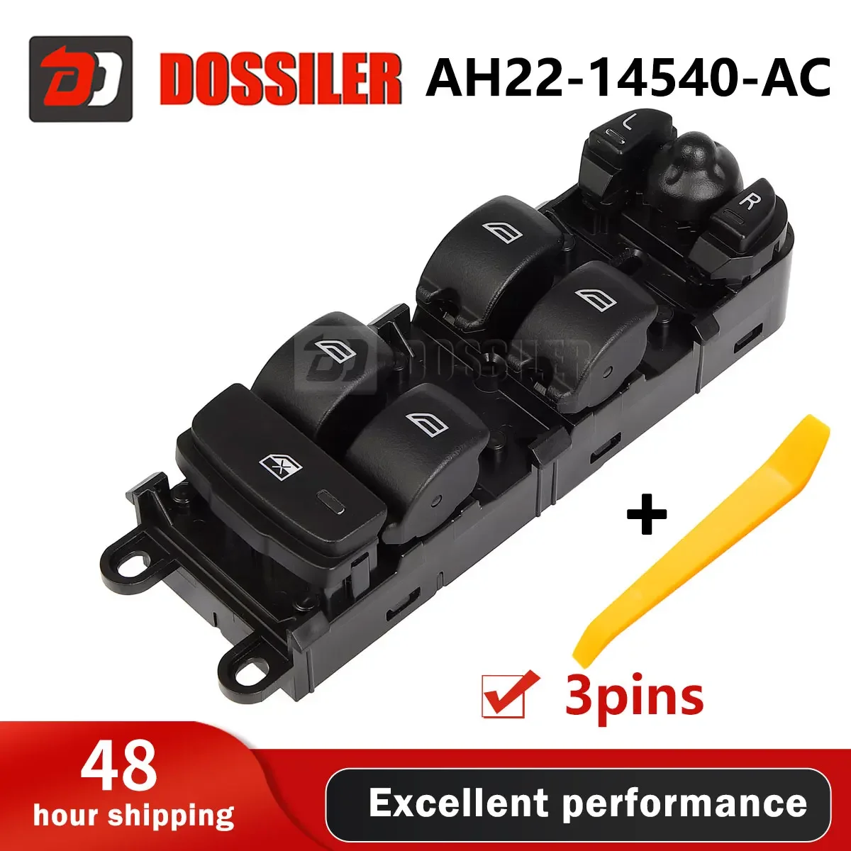 

AH22-14540-AC Dossiler Car Power Master Window Switch For Land Rover Range For Rover Sport L320 Discovery 4 Freelander 2 3 Pins