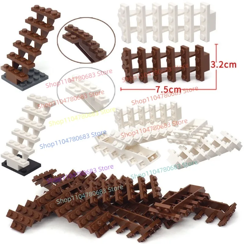 

MOC Building Blocks Are Compatible with Mini Doll Accessories, Stairs, Buildings, Houses, Toys, Assembling and Splicing.