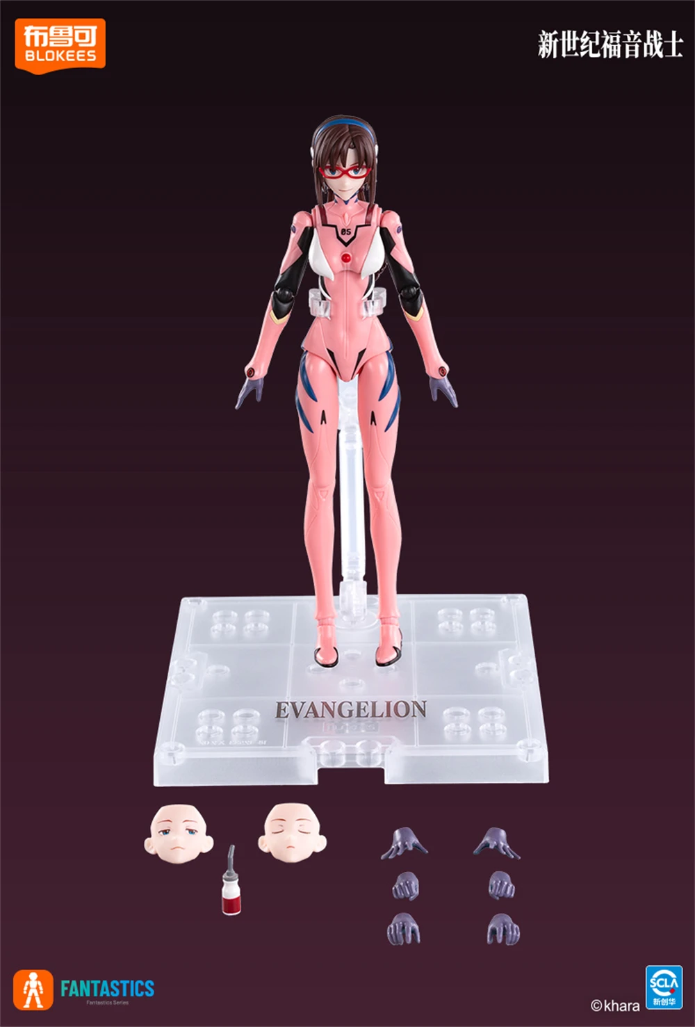 BLOKEES Original EVANGELION TYPE-00 TV 02 01 08 EVA00 NEON GENESIS EVANGELION Asuka Shinji Assembled Action Figure Anime Toys