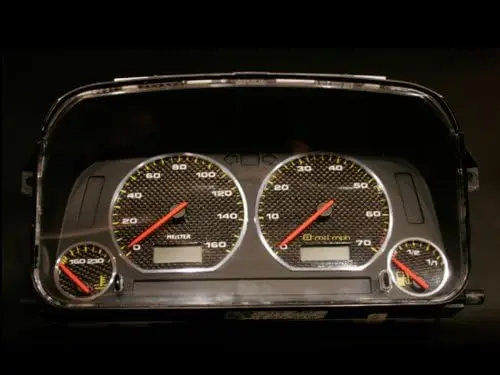Styling Dashboard Gauge Ring Set For VW Golf MK3 Vento Polo MK4 4-6N(Chrome Silver / Matt Silver )
