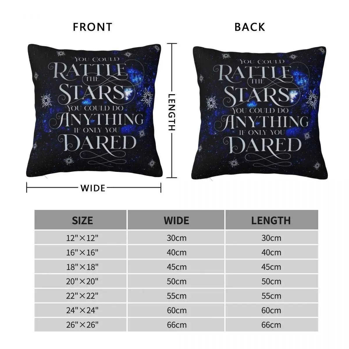 Rattle The Stars Pillowcase Polyester Linen Velvet Pattern Zip Decor Throw Pillow Case Room Cushion Cover 45x45