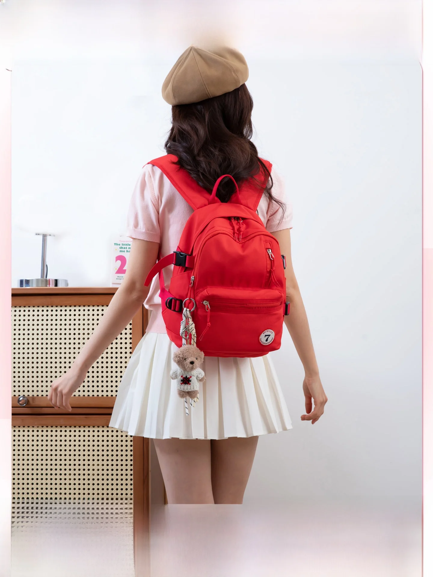 

Loven Brand Bapa Lightweight Climbing Travel Student Bag Casual Simple Sle Double oulder Bag for Junior High School