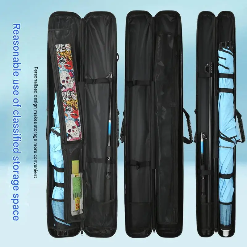 

Сумки для удочек 1,27 м с кронштейном, портативный АБС-пластик, водонепроницаемый жесткий чехол для переноски удочек, сумка для хранения инструментов, чехол для удочки, коробка