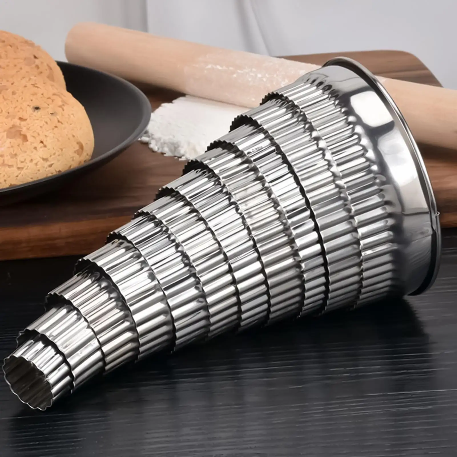 

Cookie Cutter Stainless Steel Long Lasting Tool Cookie Cutter Embossing Mold for Baking Cooking Kitchen Indoor Outdoor Party