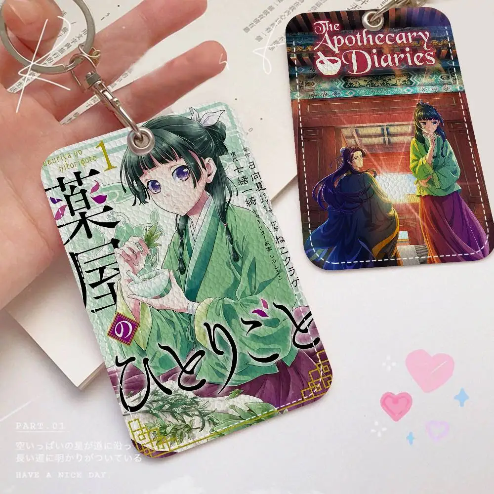 Popular Animation The Apothecary Diaries Holder Keychain With Keychain For Access Card Bus Pass & Card Credit ID
