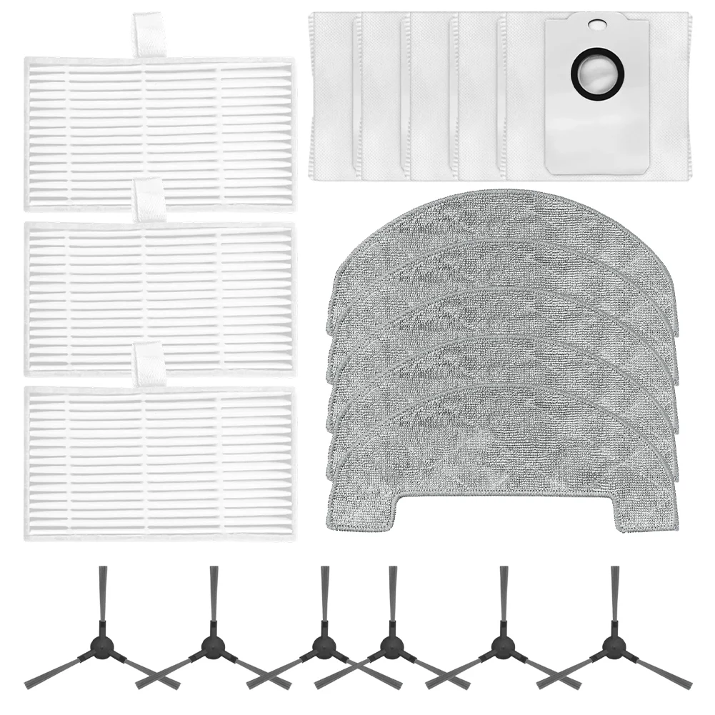 

Side Brush Filter Mop Cloth Dust Bag Kit For MYBOT X9 PRO Vacuum Cleaner Consumables Microfiber Non-woven Fabric Filter Paper
