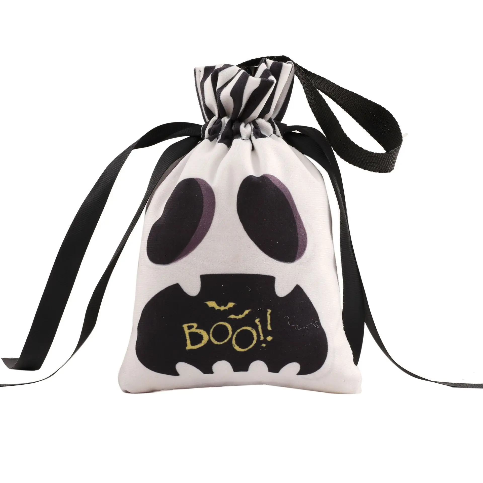 Halloween Treat Bags for Kids Halloween Candy Bag Pumpkin Ghost Face Goodie Bags Drawstring Treat Bags for Kids for Trick