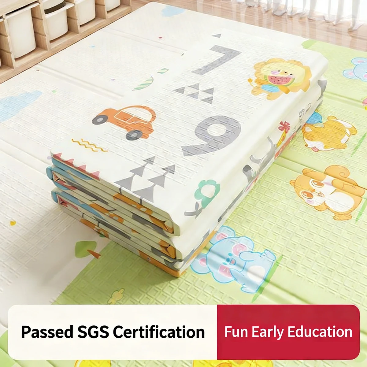 

Educational Foldable Baby Play Mat Non-Toxic Children's Carpet in The Nursery Climbing Pad Kids Rug Activitys Games Toys 180*100