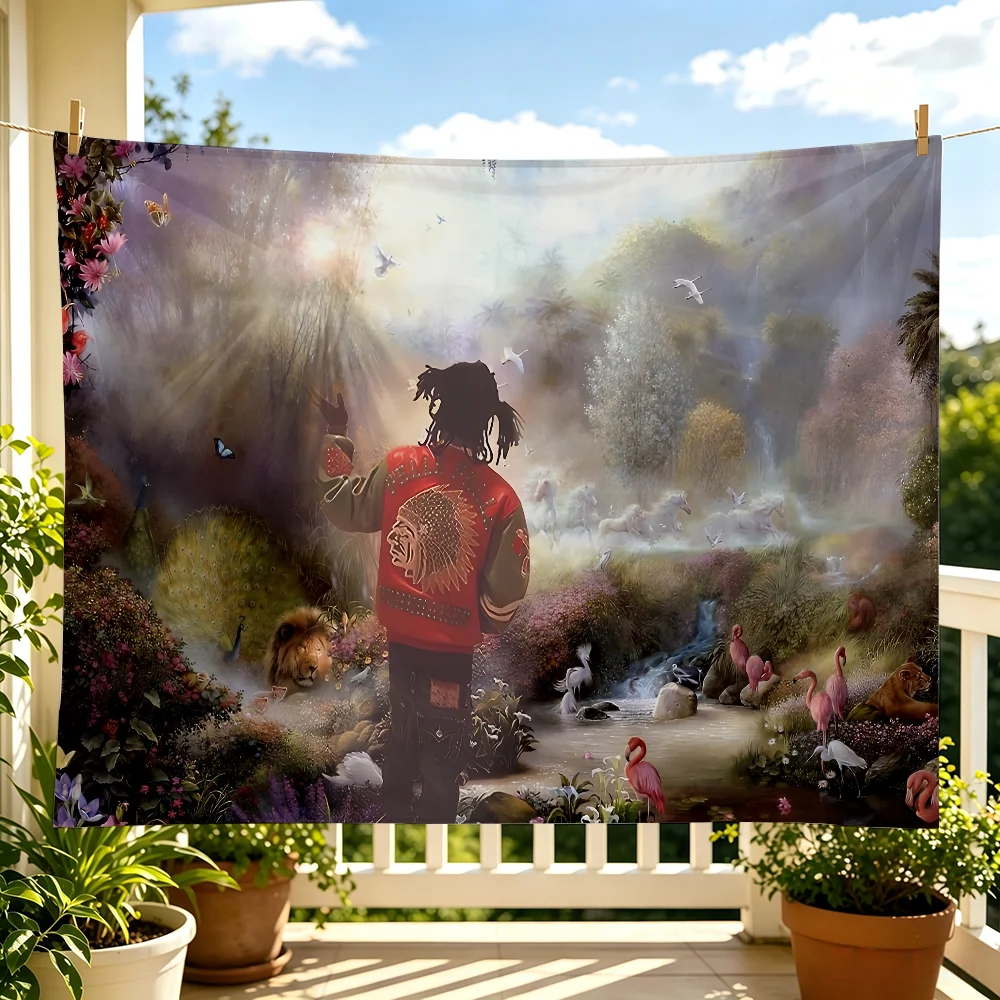 Chief Keef in the Garden of Eden flag Advertising Banner for Camping Decoration Outdoor & Garage Wall Hanging Decorations