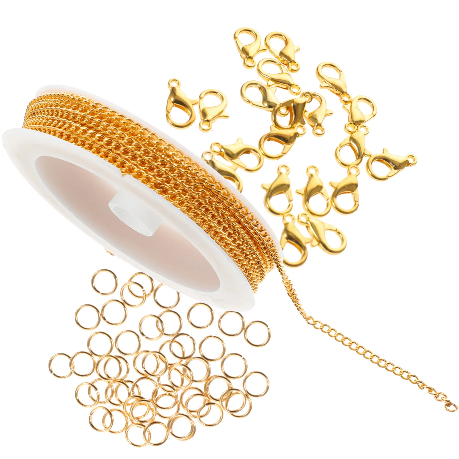 

Iron Chain Bracelet Jewelry Making Durable Wear Resistance DIY Craft Tools Lobster Clasp Necklace Supplies Delicate Accessories