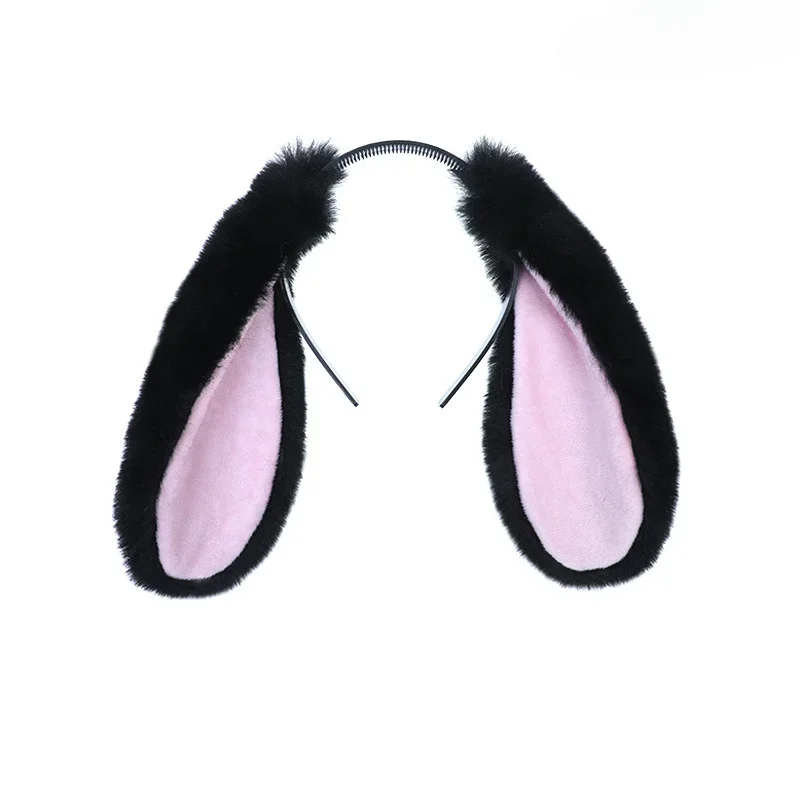 Lowering Ear Rabbit Hair Anime Accessories Cosplay Ears Tail Handmade Simulation Plush Headband Lovely Gift