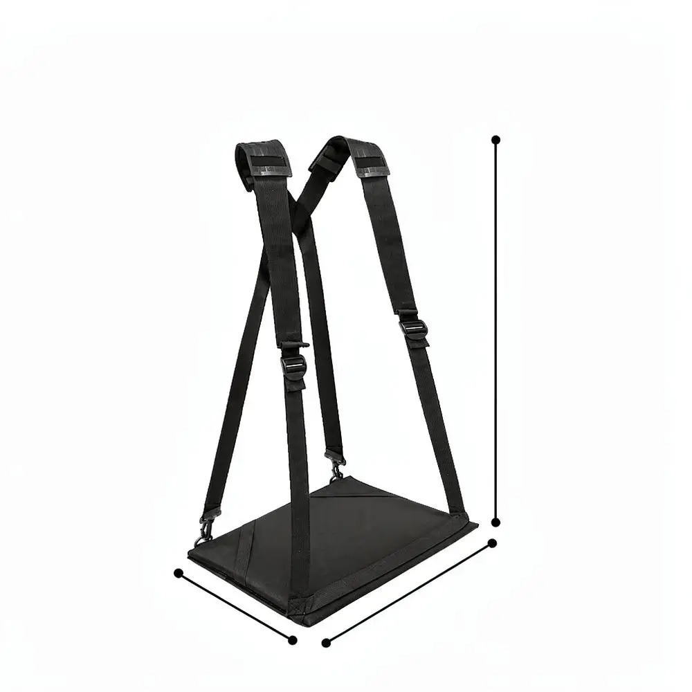 Portable Notebook Carrying Case Foldable Mobile Desk Stand Shoulder Strap For 14 Inch Computer Outdoor Office Travel
