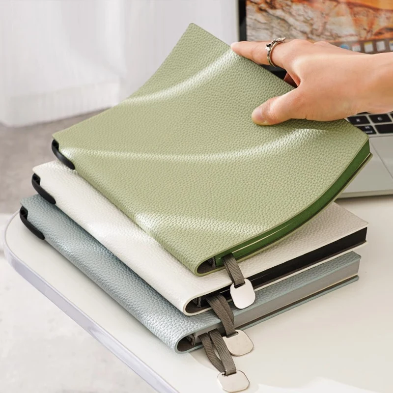 

A5 Notebook Imitation Leather Business Notebook Thickened Soft Surface Stationery Minimalist Diary Notebook Stationery Office