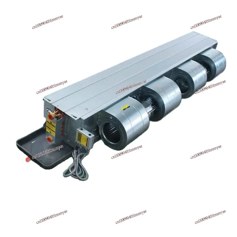 

Горизонтальная скрытая катушка вентилятора Коммерческий большой объем воздуха Малошумная катушка вентилятора центрального кондиционера двойного назначения