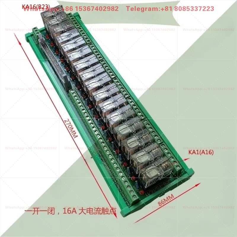 16Bit Relay Module ZJB-50B FX-802D-16 JCB-777 CNC System I/O Relay Output Board Industrial Control Electrical Parts