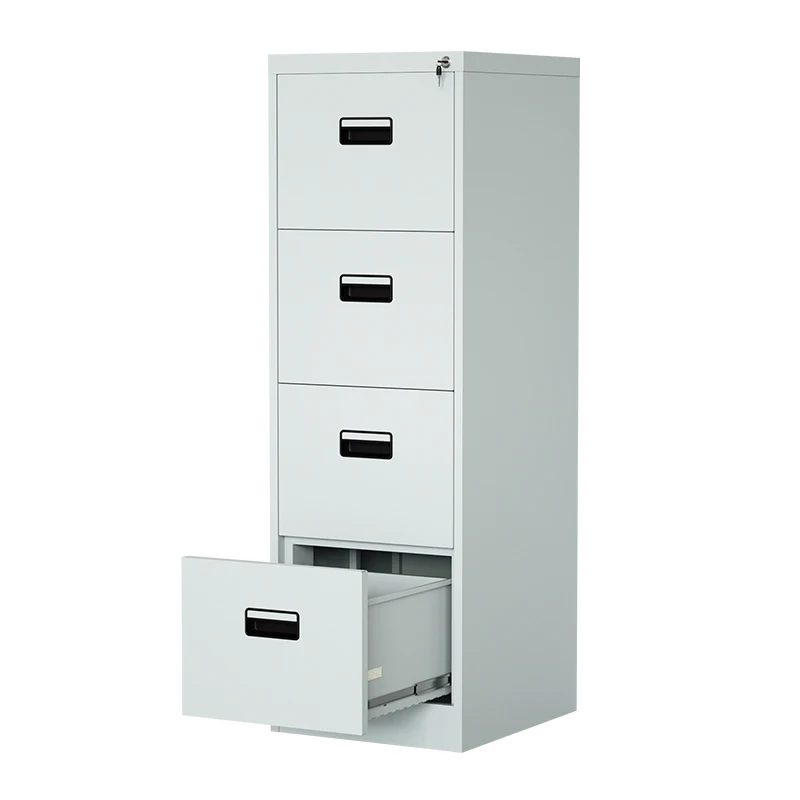 Office Furniture 4 Drawer Vertical Filing Cabinet 4 Layers Steel Cabinet, Versatile Home Office Storage for Files and Documents