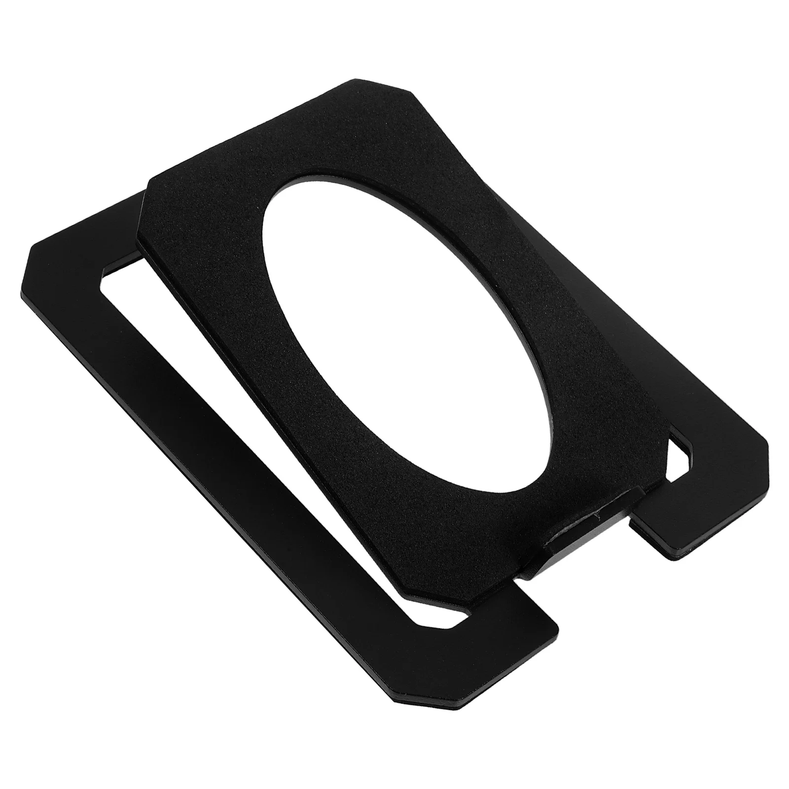 

Speaker Stand Desk Mount Metal Bookshelf Desktop Riser Audio Black Dj Bracket Stable Spacesaving Durable Versatile Easy Speaker