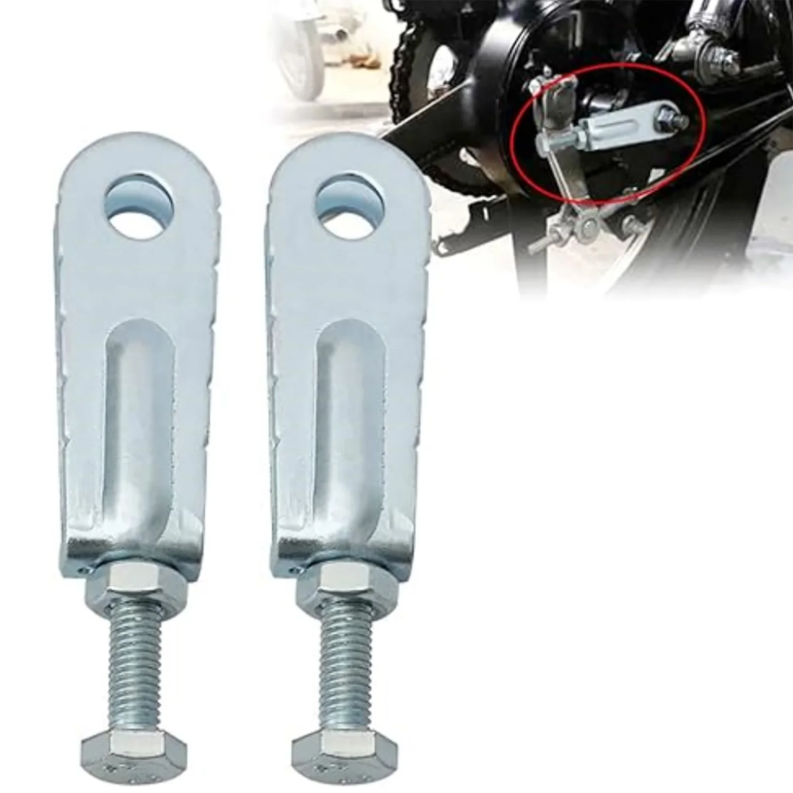 

2Pcs Motorcycle Chain Puller Tensioners Wheel Chain Adjusters for Yamaha Banshee Warrior Raptor 350 for Yamaha Blaster 200