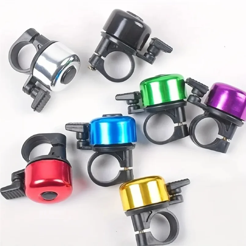 

Loud and clear bicycle bell - lightweight aluminum alloy, easy to install, for safe mountain and road bike riding.