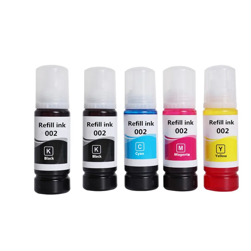 Dye Ink 002 Refill Ink For Epson 002 supply L1119 L3108 L3115 L3151 L3118 L3119 L3156 L3158 L1118 L3153 L4158 L4168 Printer