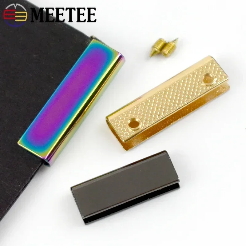 5-30Pcs 25/32mm Bag Corner Metal Protect Buckle Webbing Belt End Tail Stopper Button Handbag Edge Clip Protector DIY Accessories