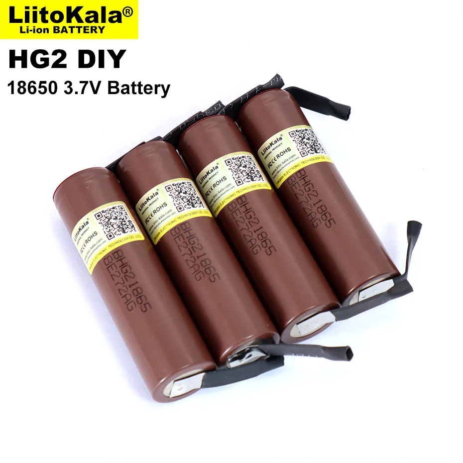 Itokala-batería HG2 18650 de 3000mAh, pila 18650HG2 de descarga de 3,6 V, 20A, para baterías hg2 + níquel para manualidades, nueva