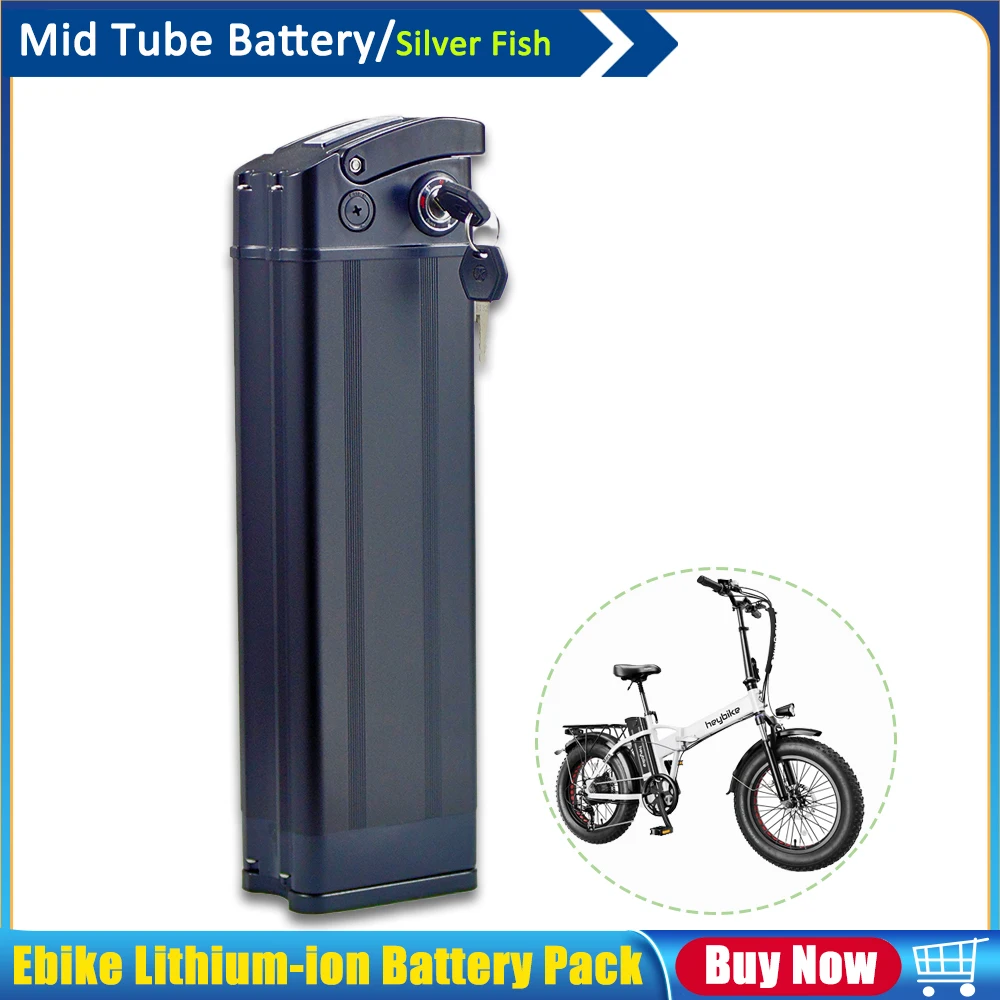

Heybike Mars 1.0 Cityscape Lithium-ion Battery 36V 10Ah 48V 12.5Ah for HITWAY BK3M BK6M BK11M BK5M BK8M Folding Electric Bike