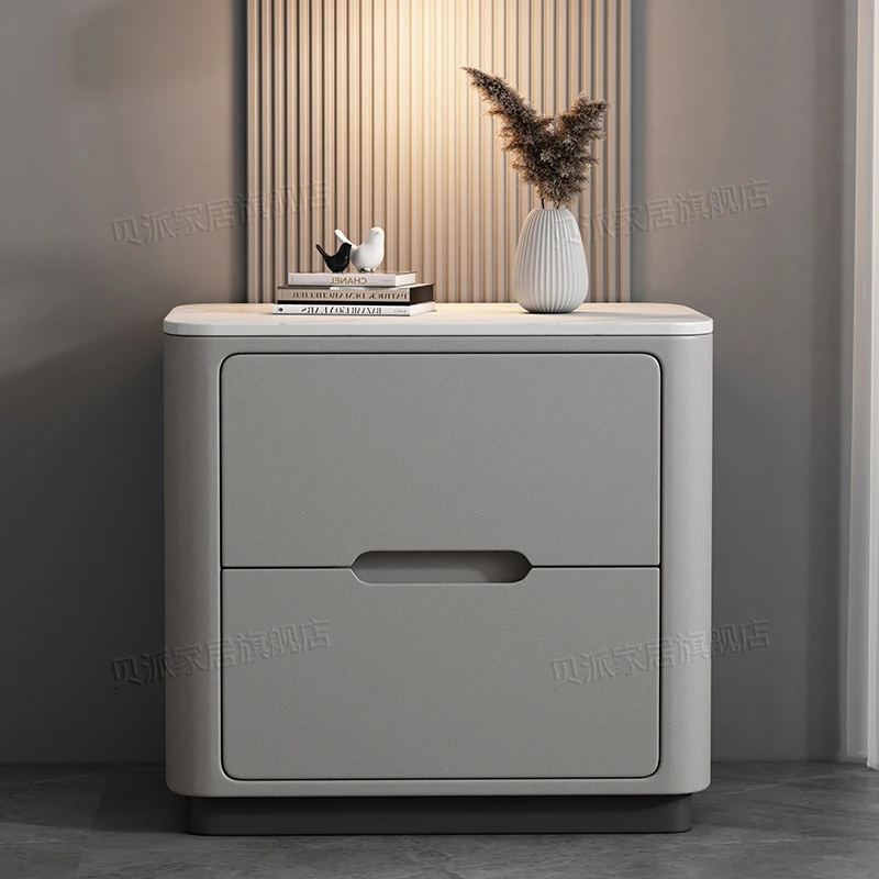 Simple Nordic Nightstand Modern Minimalist Storage Italian Bedside Table Luxury Trendy Mesitas De Noche Bedroom Furniture