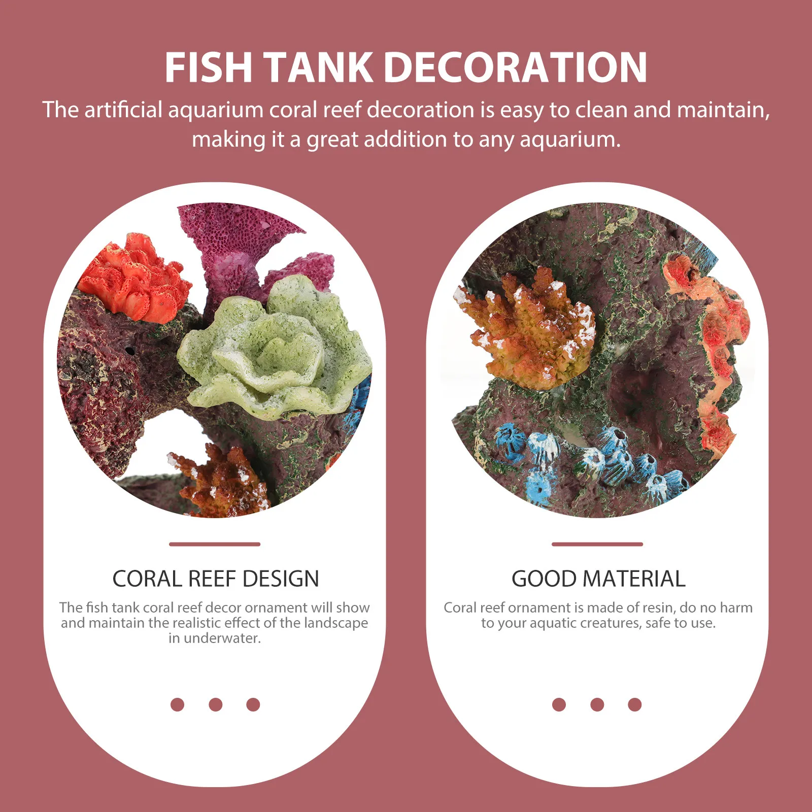 

Simulation Aquarium Coral Reef Resin Fish Tank Decorative Coral Mountain Landscape Realistic Aquarium Decor Tank Plant