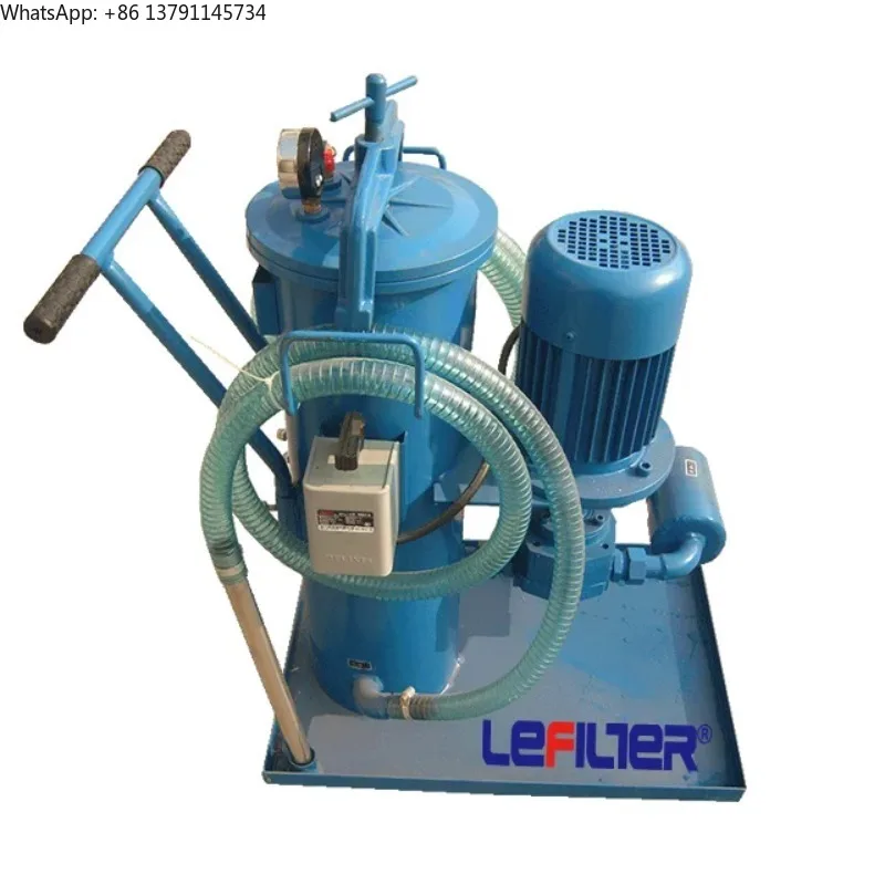 

LUC-63 portable electric hydraulic fluid filtration system, oil filter machine for excavators