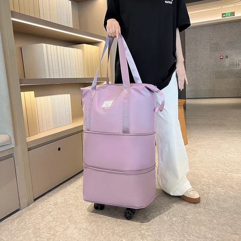 Super Large Capacity Clothing Travel Bag Convenient Set, Trolley Luggage Bag, Short Distance Travel Bag, Oxford Cloth Bag