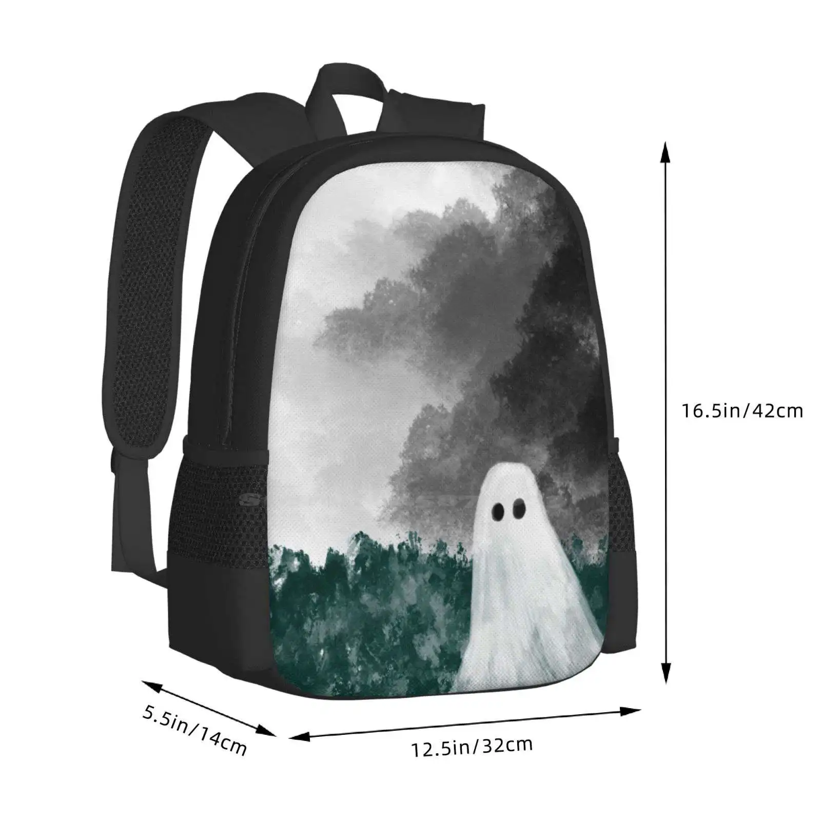 Mochilas Fantasma Vagante para Adolescentes Escolares, Sacos De Viagem Estética, Explorando A Natureza