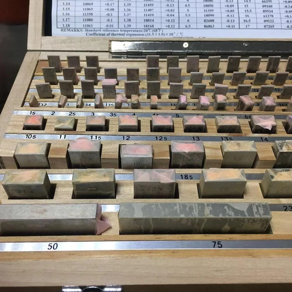 Steel Slip Gauge Block Calibrator Parallel Gauge 32PCS 38PCS 47PCS 83PCS 87PCS 103PCS 112PCS 122PCS Gauge  Block Set