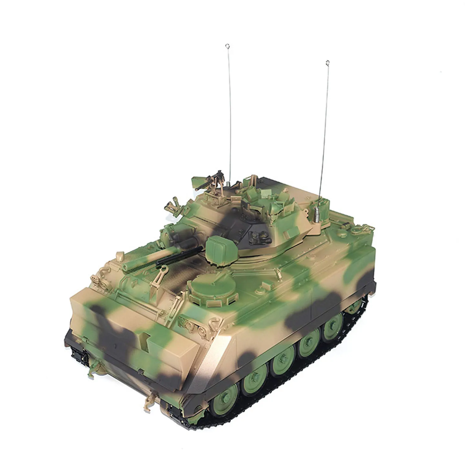 รถถังบังคับวิทยุ 1/16 TD RC Tank Panzer รุ่น M2412-A M113A1 MRV พร้อมระบบยิงแบบสะเทือน ไฟกระพริบ หมุนป้อมปืนได้ 320 องศา พร้อมชุดเกียร์โลหะ