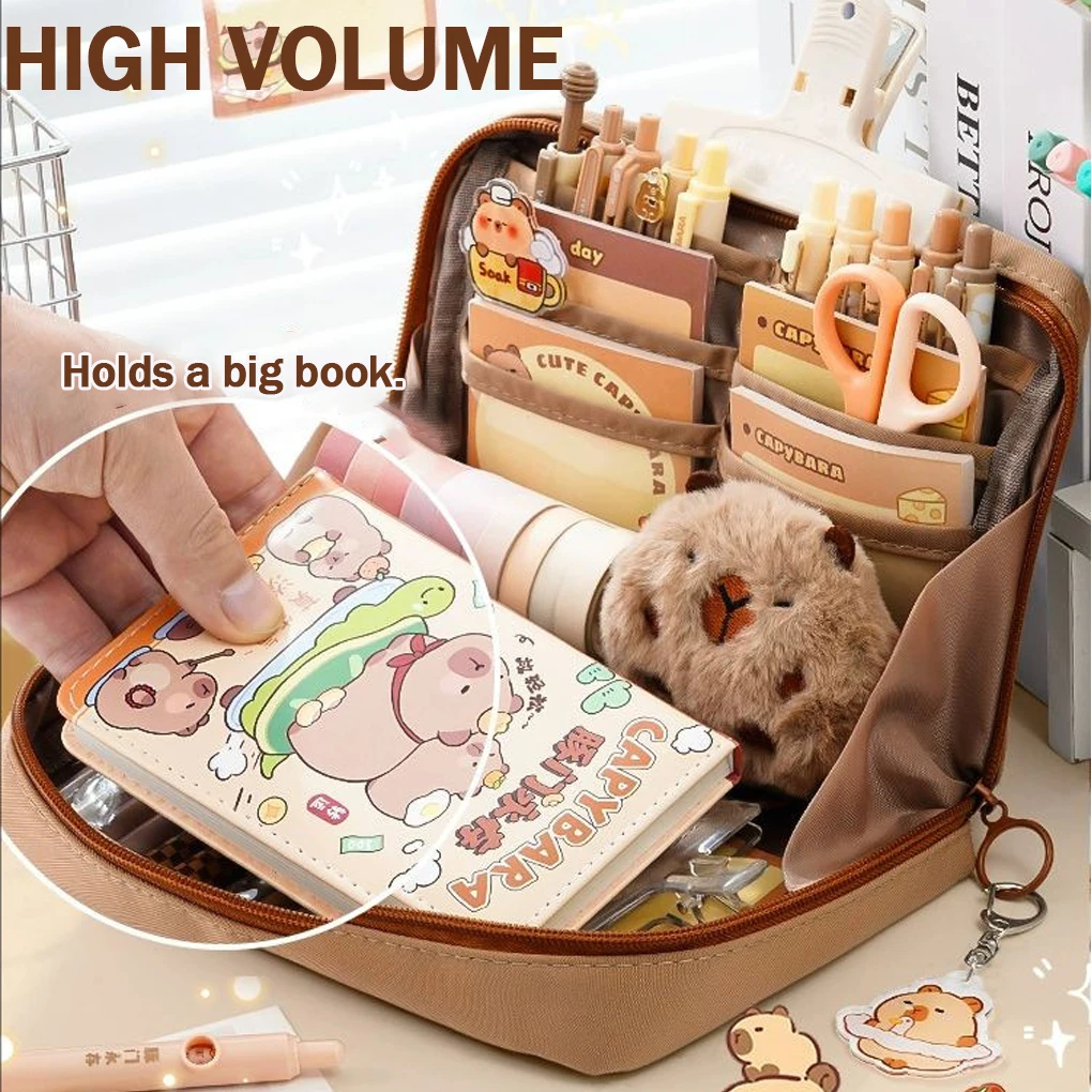 1pc carino astuccio di grande capacità bello classificazione multifunzionale custodia di cancelleria regalo