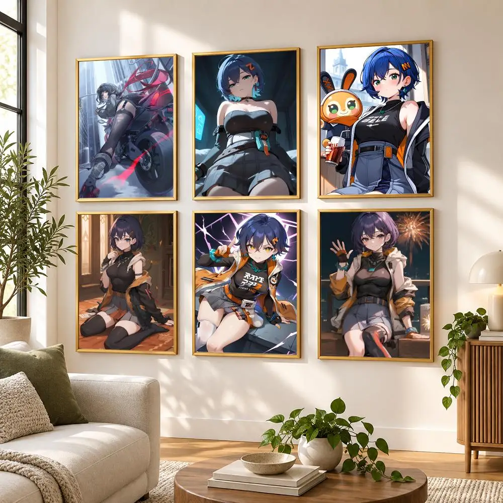 Zenless Zone Zero Belle Poster HD art sticky wall waterproof home living room bedroom bar aesthetic decoration