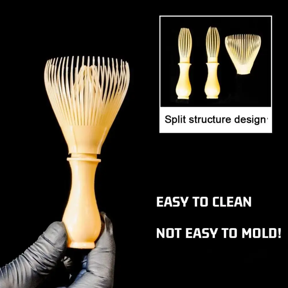 

Traditional PP Matcha Whisk Heat-Resistant Reusable Green Tea Powder Whisk Handcrafted Matcha Tool Tea Brush