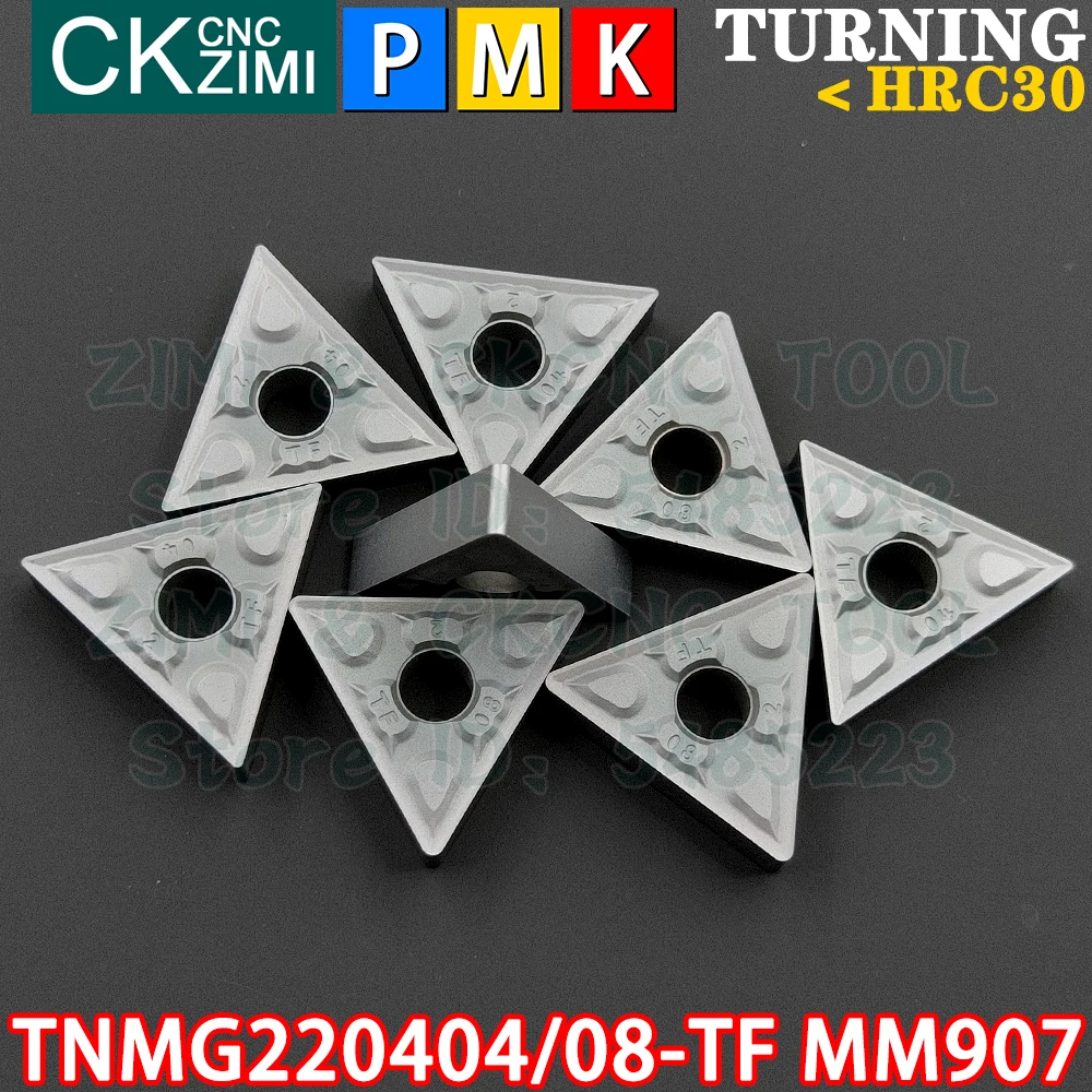 TNMG220404-TF MM907 TNMG220408-TF MM907 TNMG431 TNMG432 Inserti in metallo duro Inserti per tornitura interni esterni Utensili Utensili da taglio per tornio in metallo CNC TNMG 2204 TNMG2204 Strumenti di falegnameria