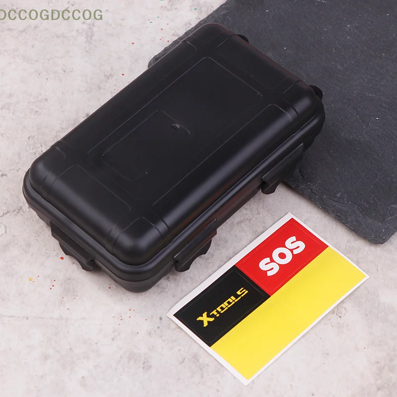 

Outdoor Shockproof Waterproof Storage Box Airtight Case for Small Tools Matches Travel Sealed Container Holder Survival Kit