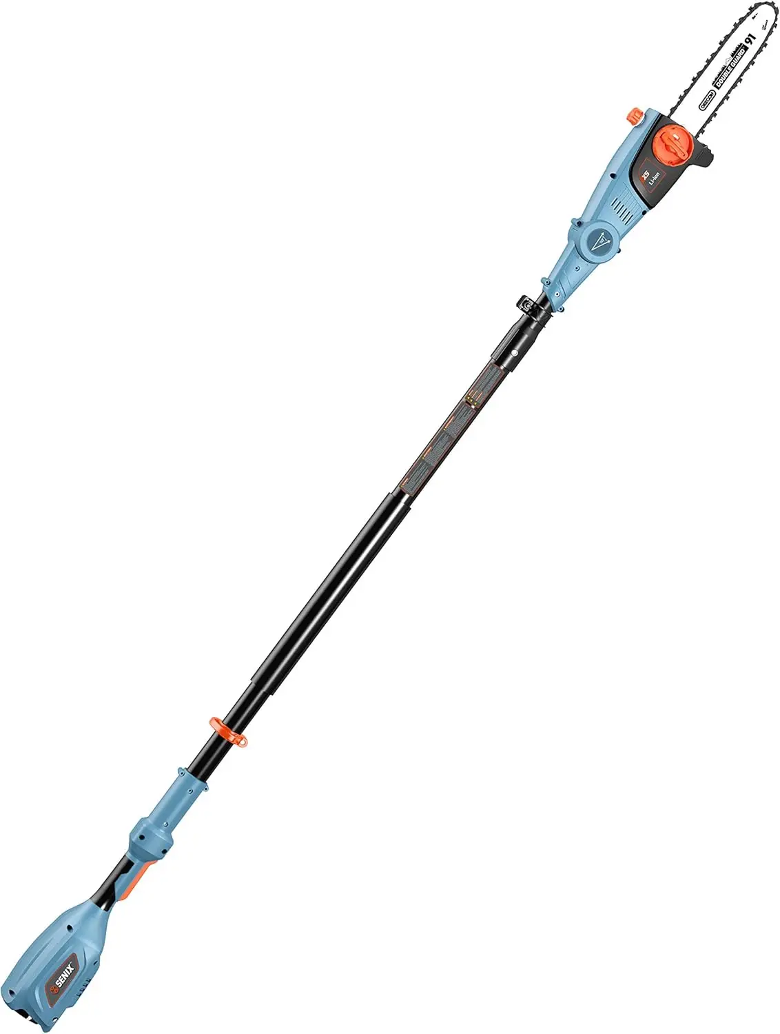 

CSPX5-M-0 10 Inch 58 Volt Cordless Pole Saw to Reach Branches up to 14 Feet, Bare Tool, Blue