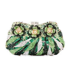 2025 Hollow Out Women Diamond Wedding Purse Crystal Lady Evening Clutches Luxury Bridal Prom party Bags Formal Dinner Handbags