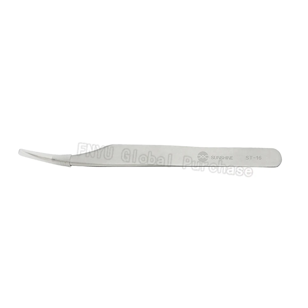 1PCS ST-16 สแตนเลส Precision แหนบโค้งใช้สำหรับโทรศัพท์มือถือบริการในครัวเรือนเครื่องมือหนีบ