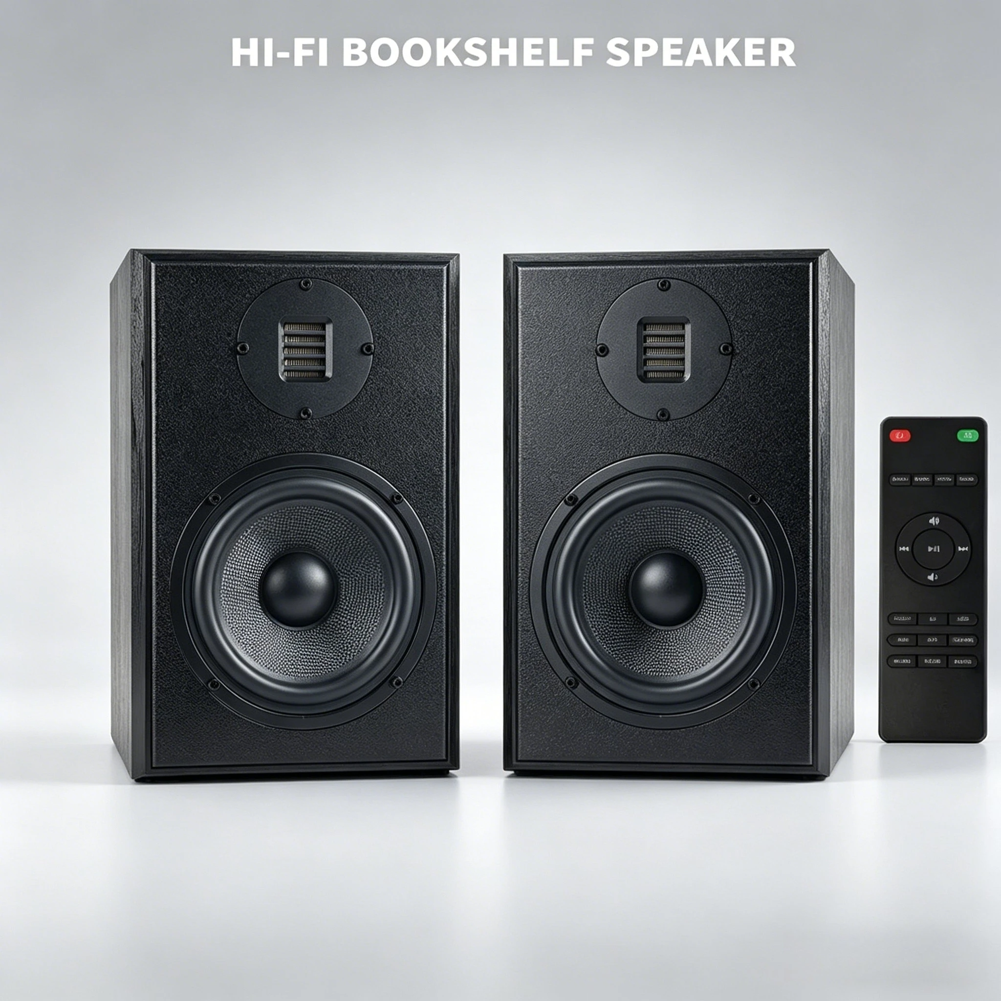 

200W 2.0 HiFi Speaker Bookshelf Speaker Sound System Wood Music Speakers for TV Computer Soundbar 5.25Inch with Ribbon Tweeter