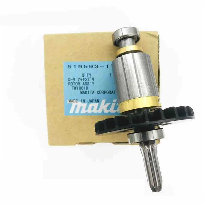 Armature rotor 519593-1 For Makita 519384-0 fits DTW1002z DTW1001 DTW1002 DTW1001RTJ XWT07Z XWT07M XWT08Z XWT07Z XWT08T XTW09