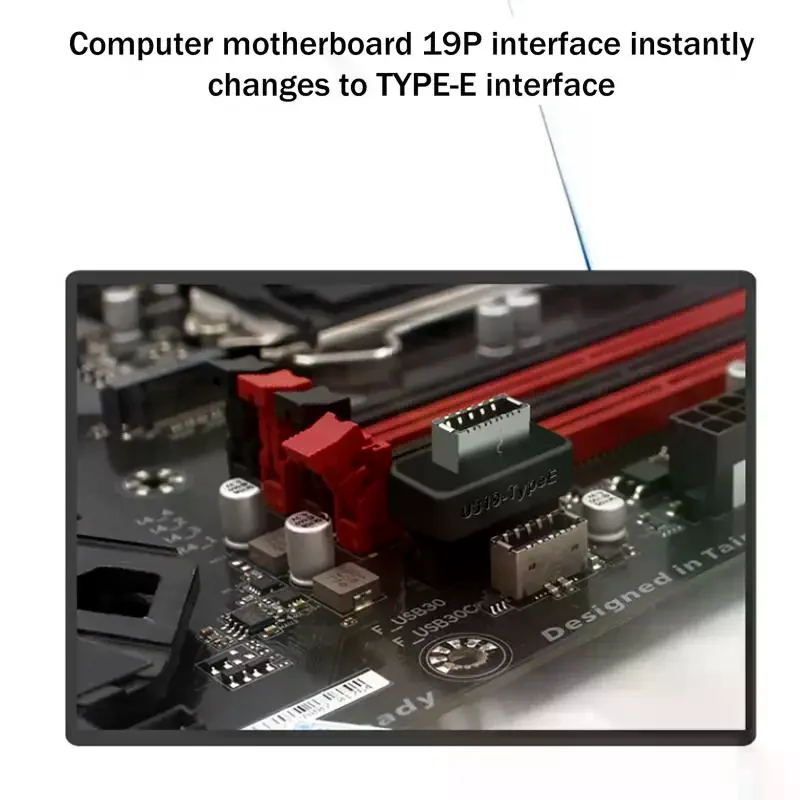 1/2/3PCS USB 3.0 19/20Pin To Type E Adapter - USB 3.1 Type C Front Panel Header Converter For Motherboard