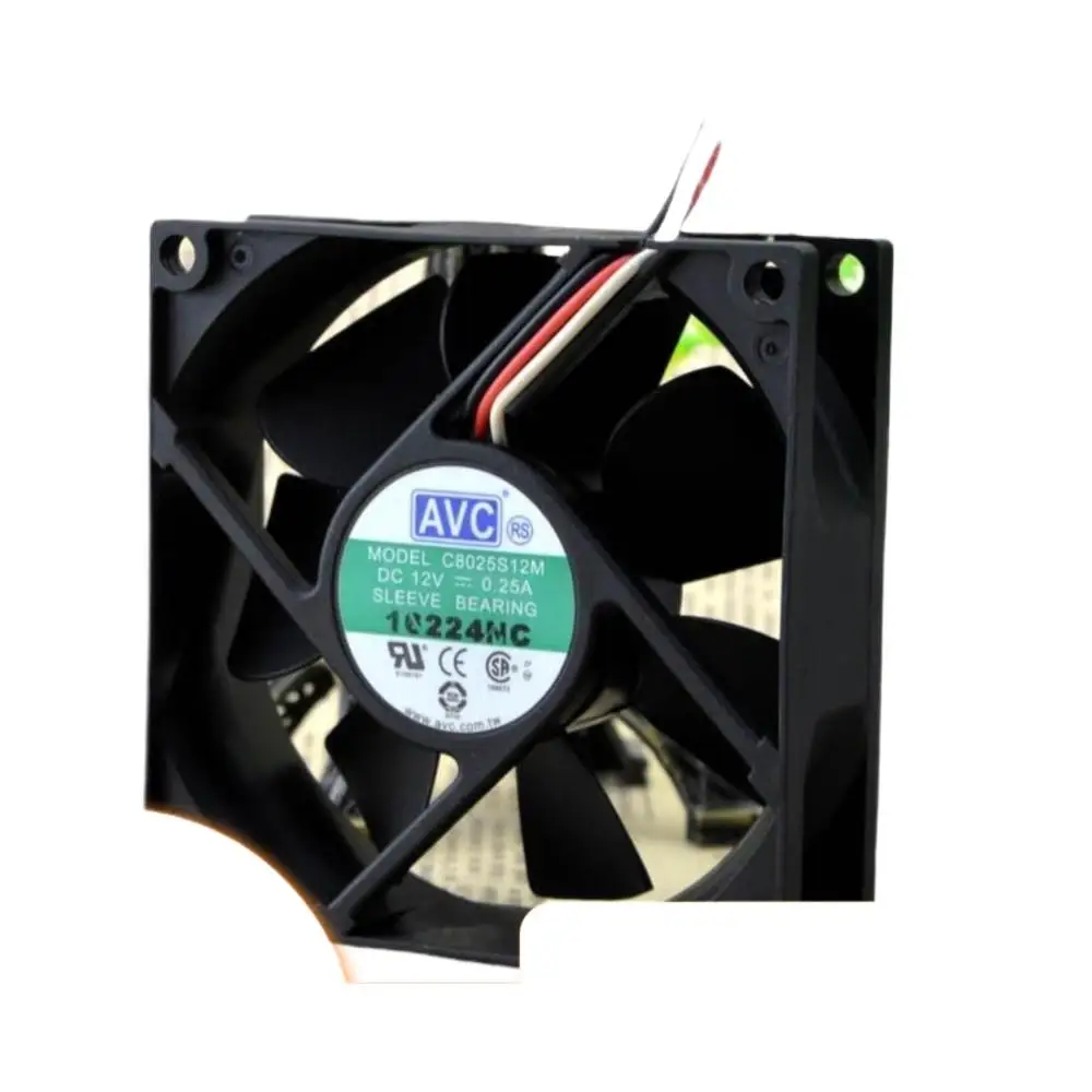 

C8025S12M Вентилятор 8 см для AVC 8025 12 В 0,25 А Корпуса блока питания процессора Внешний тон охлаждения