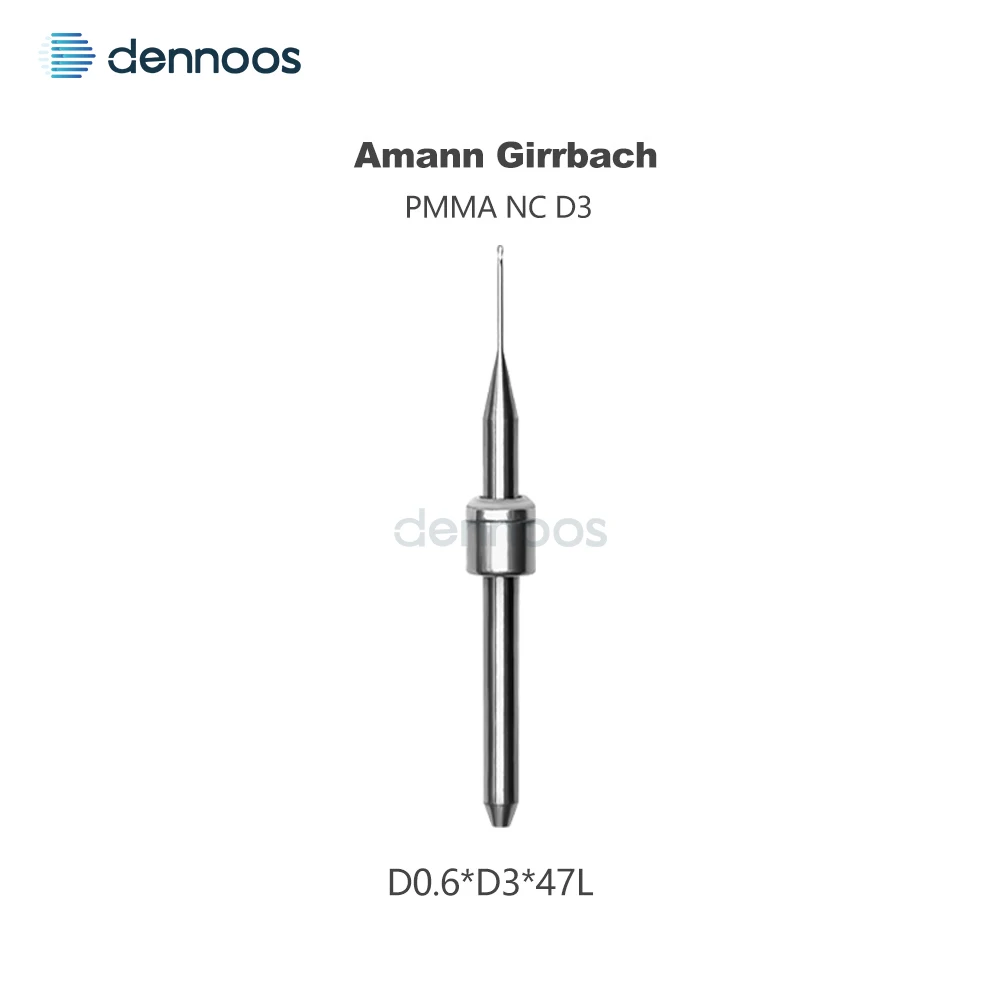 Amann Girrbach Dentalfräser D3 Schaft 47mm Länge für PMMA/Lithiumdisilikat/Metall Dental-Labor Fräswerkzeug Fresa – Detail 2
